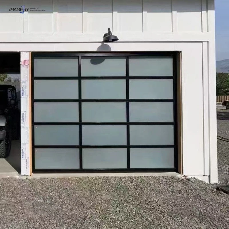 Electric Clear View Sectional Aluminum Glass Garage Door best Electric Clear View Sectional Aluminum Glass Garage Door best